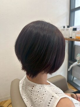 ヘア ルーナ バイ アプリーレ(hair lune by Aprire) 大人可愛い黒髪ショートボブ丸み小顔レイヤー似合わせカット