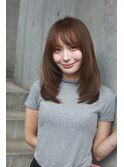 セミロングレイヤー　恵比寿