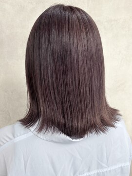 ルノン フィージュ(LUNON fieju) 暗めカラーグランマッシュデザインカラーフェイスフレーミング