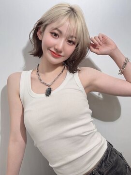 ソヨン 栄2号店(SOYON) 似合わせカット/ダークアッシュ/ミディアムレイヤーカットb12