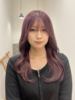 ラヴィズム 長岡店(LUVISM)&nbsp;韓国/顔周りレイヤー/ダブルカラー/ベージュ/前髪新潟長岡宮関◆