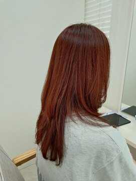 シーク センター南店(seek) ピンクレッドレイヤースタイル