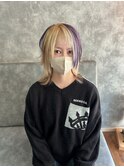 抜きっぱなしブロンド×ポイントパープル