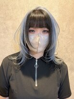 リアイス(Re:ICE)&nbsp;目白ケアブリーチ×中性ウルフカット/ペールブルー/地雷系