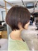 王道ナチュラルショートボブ【イルミナカラー/縮毛矯正/髪質改善