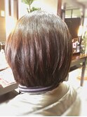 【ＣＡＮ】30・40代にオススメ♪レザーカットで無造作ボブ