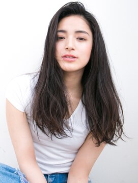 アンルポン 天満橋(un le pont) 【un le pont天満橋】黒髪ブルージュ+ラフロング20代30代40代