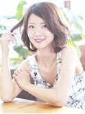 ≪≪ウェーブ感のある大人落ちつきのボブ スタイル≫≫