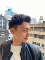 ロンド ストラーダ 心斎橋(Lond strada)&nbsp;【津賀　涼】大人カッコいい外国人風かき上げパーマ刈り上げ☆