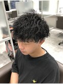 秋・冬大人気波打ちカールvマッシュスタイル
