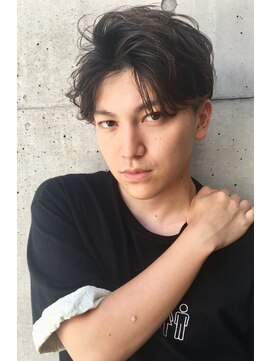 ラス トーキョー(LAS TOKYO) グランジニュアンスパーマ×ツーブロックマッシュ