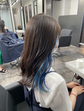 スターズ 渋谷(STARS) アクアブルー×インナーカラー