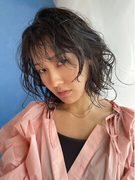 イトシテ くるくるボブパーマ×ナチュラルブラック【本多身和子】