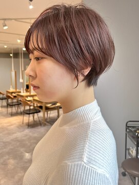 ジアン バイ ミルボン NU茶屋町+(GIEN by milbon) トレンド春ショートボブ/前髪シースルー/大人ガーリーショート
