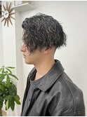 メンズカット 前下がり マッシュ パーマ マンバン 2way
