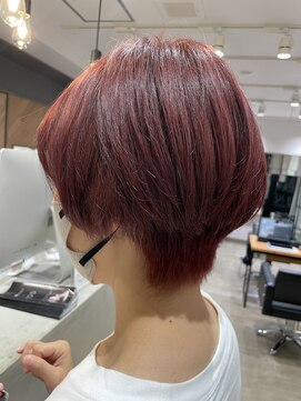 ケーオーエスビューティー(K O S beauty) ショート×チェリーレッド