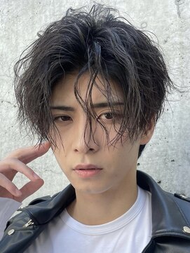 フィフス(fifth) 【黒髪波巻きツイストスパイラルパーマ韓国風メンズカット】