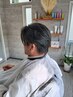 メンズ頭皮の整体ヘッドスパ30分+メンズカット+白髪ぼかし