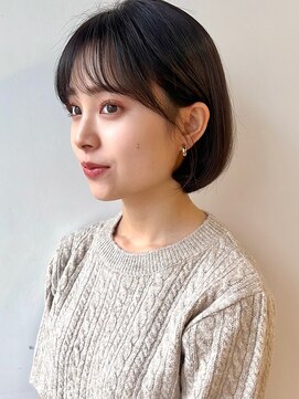 ラフ フロム ガーデン(Laf from GARDEN) ボブ/前髪カット/イメチェン/韓国風/ショート/ダークグレージュ