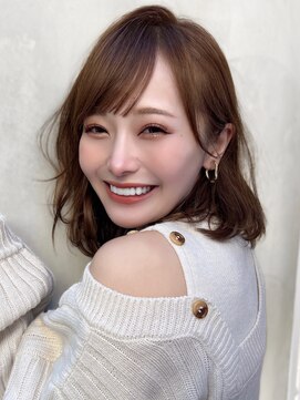 ミラリー トウキョウ(Mirareee Tokyo) モテるふんわりニュアンスカールくすみベージュ