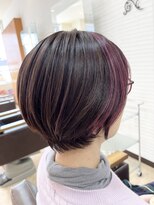 クール ヘアリズム 上田店(COOL Hair rhythm)&nbsp;ショートボブ×ポイントカラー