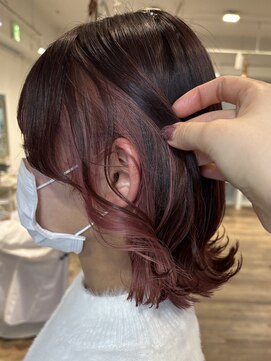 シュシュバイジャガラ 千葉駅北口店(chou chou byJAGARA) インナーカラー×ピンクベージュ【chouchou千葉・千葉駅】