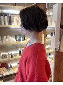 前髪なしボブパーマ