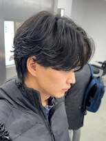 校則に引っかからないメンズニュアンスフェザーパーマ　22