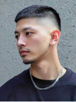 リノショアーズ 元町店(RINOSHORES)&nbsp;20代30代大人ショートスキンフェードアッシュブラック