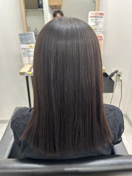 エルプラスヘアー 平尾店(L+hair) (40代)ツヤ髪ミディアム(トリートメントでくせ毛改善)