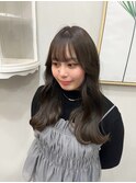 髪質改善カラー オリーブグレージュ