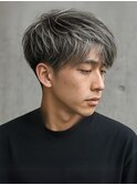 ホワイトメッシュハイライトブリーチ白髪ぼかし