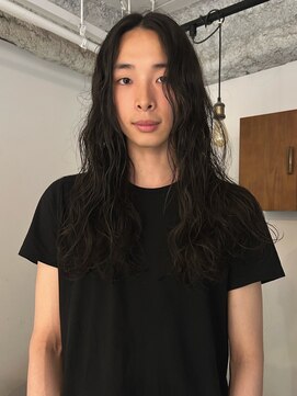 ルーム(Loom.) メンズ　パーマ　ロングニュアンス