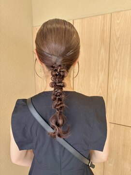 ランリ 金山 名古屋(Ranri) 【編み下ろしアレンジ】 金山/名古屋ヘアセット