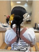 お祭りヘアセット