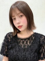 ステアケース 武蔵小杉店(stair:case)&nbsp;外ハネボブ大人ガーリー暗めカラーグレージュインナーカラー