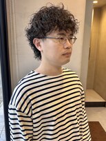 ヘアー アイス ルーチェ(HAIR ICI LUCE)&nbsp;ショートウルフパーマメンズ/大矢