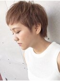 大人ショートボブ/ハンサムショート/前髪あり/30代40代50代