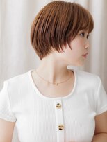 カバーヘア ブリス 北浦和(COVER HAIR bliss) シースルーバング丸みボブチェリーレッドTd2北浦和20代30代40代