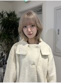 暗染め履歴のホワイトブロンド