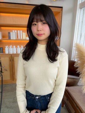 ユラギフロムユイマァル 水島店(YURAGI from YUIMARL) ハイレイヤーウルフ20代30代40代くびれヘアハッシュカット