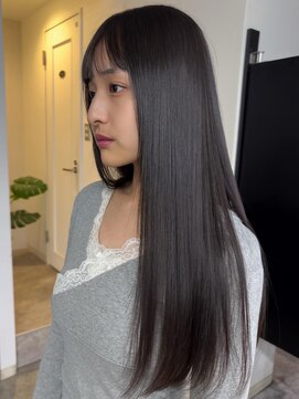 バンクスヘアー(BANK'S HAIR) 池袋　ツヤ髪スタイル×ケラチントリートメント　暗めカラー