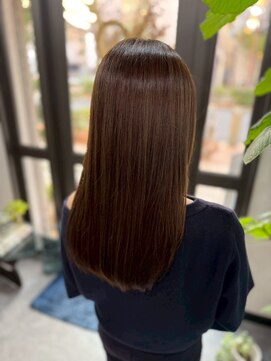 ベルポール(Bell port) 着物ヘア/大人ガーリー/ダークアッシュ/似合わせカット/芦屋駅