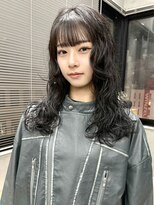トゥコ(tuco)&nbsp;ロングウェーブパーマ　デジタルパーマ顔まわりレイヤーくるくる