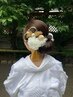 ヘアセットは含まれておりません 『金箔』『造花』髪飾り装着料￥1100~￥5500