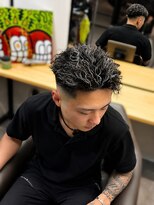 心斎橋 カイ(X)&nbsp;ウェーブパーマメッシュ波巻きツイストスパイラル