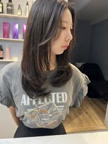 ベルベットヘア 千早店(Velvet hair) 髪質改善カラー×ミントベージュ×ロングレイヤー【みつ】