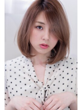 カシェット(cachette) クラシカル柔らかボブベージュ