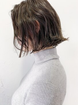 ヴェルダ 池袋店(verda) ナチュラルアッシュカラー×切りっぱなしマニッシュボブ