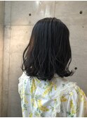 ナチュラルウェーブ×ボブ